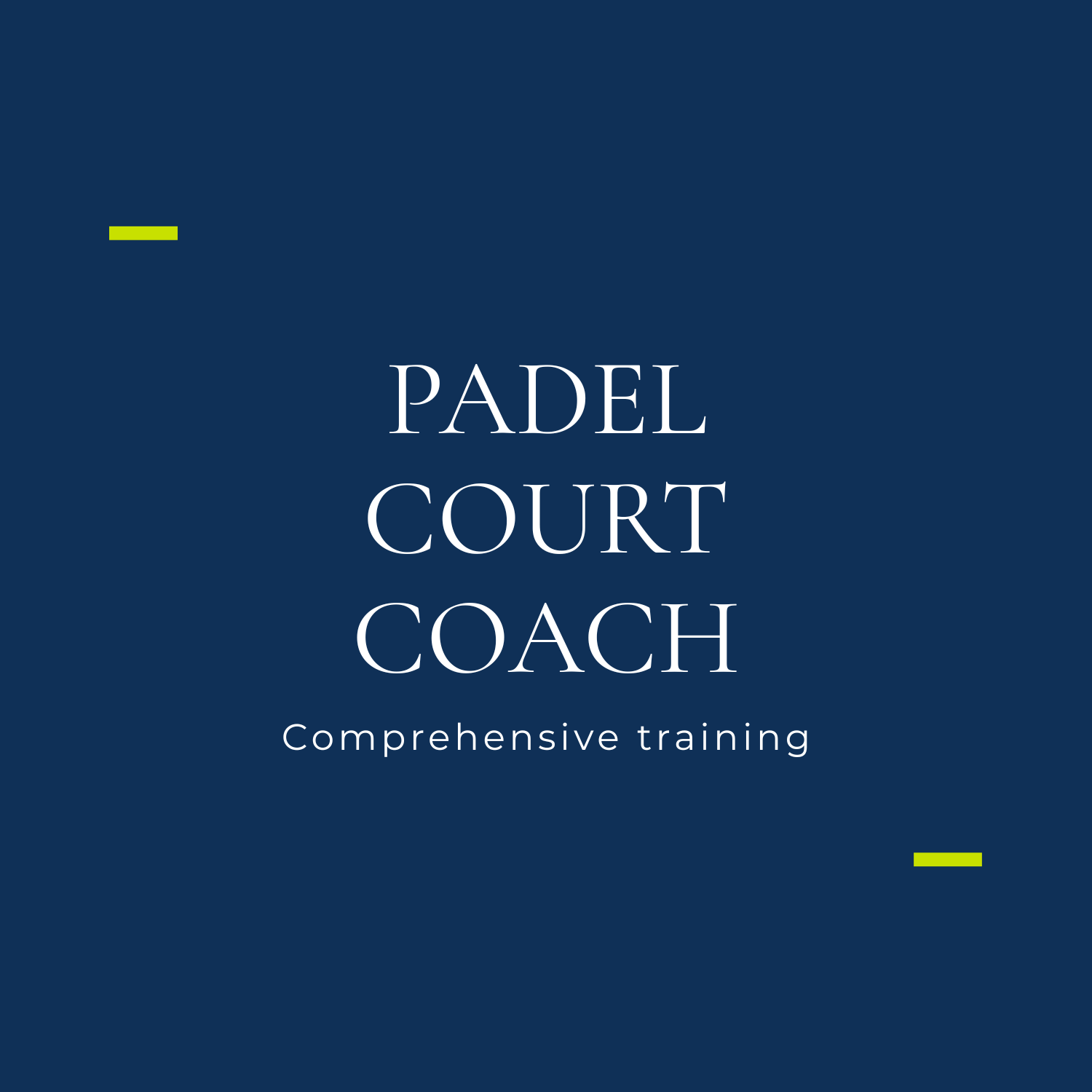 Padel Court Coach